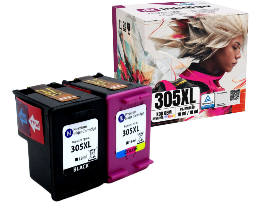 2x Tusz zamienny 305XL do HP DeskJet 2320 2710 2720 Envy 6010 6012